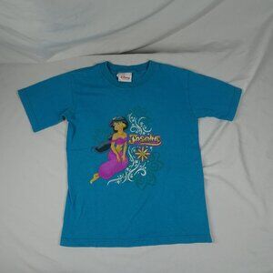 Vintage 90s Disney Store Aladdin Jasmine Youth Girls Shirt Size XS